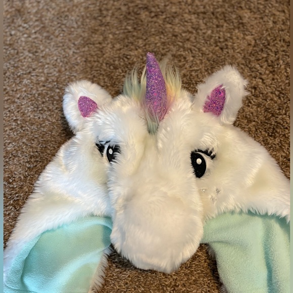 Justice Unicorn Hat/Scarf/Handwarmer Combo Size One Size Fits All - Picture 4 of 4